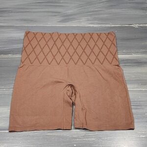 Comfort by Real Seamless High Waist Shaper Shorts Brown Size Large